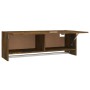 Armario madera contrachapada color roble ahumado 100x32,5x35 cm de vidaXL, Armarios roperos - Ref: Foro24-815213, Precio: 57,...