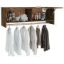 Armario madera contrachapada color roble ahumado 100x32,5x35 cm de vidaXL, Armarios roperos - Ref: Foro24-815213, Precio: 57,...