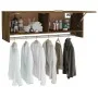 Armario madera contrachapada color roble ahumado 100x32,5x35 cm de vidaXL, Armarios roperos - Ref: Foro24-815213, Precio: 55,...
