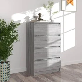 Gray Sonoma plywood sideboard 60x35x98.5 cm by vidaXL, Sideboards - Ref: Foro24-815076, Price: 78,43 €, Discount: %