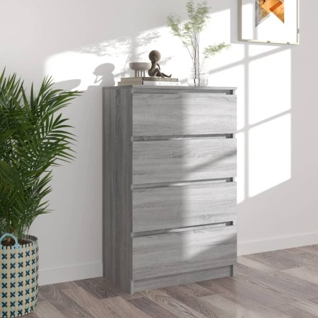Aparador de madera contrachapada Sonoma gris 60x35x98,5 cm de vidaXL, Aparadores - Ref: Foro24-815076, Precio: 80,79 €, Descu...