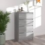 Aparador de madera contrachapada Sonoma gris 60x35x98,5 cm de vidaXL, Aparadores - Ref: Foro24-815076, Precio: 80,79 €, Descu...
