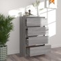Aparador de madera contrachapada Sonoma gris 60x35x98,5 cm de vidaXL, Aparadores - Ref: Foro24-815076, Precio: 80,79 €, Descu...