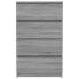 Aparador de madera contrachapada Sonoma gris 60x35x98,5 cm de vidaXL, Aparadores - Ref: Foro24-815076, Precio: 80,79 €, Descu...