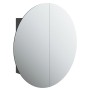 Armario de baño con espejo redondo y LED negro 54x54x17,5 cm de vidaXL, Tocadores de baño - Ref: Foro24-345588, Precio: 132,5...