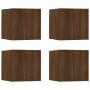 Muebles para TV de pared 4 uds roble marrón 30,5x30x30 cm de vidaXL, Muebles TV - Ref: Foro24-815143, Precio: 59,65 €, Descue...