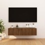 Muebles para TV de pared 4 uds roble marrón 30,5x30x30 cm de vidaXL, Muebles TV - Ref: Foro24-815143, Precio: 59,65 €, Descue...