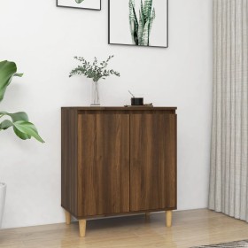 Aparador de madera contrachapada roble marrón 60x35x70 cm de vidaXL, Aparadores - Ref: Foro24-815158, Precio: 58,83 €, Descue...