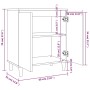 Aparador de madera contrachapada roble marrón 60x35x70 cm de vidaXL, Aparadores - Ref: Foro24-815158, Precio: 58,83 €, Descue...