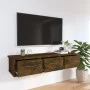 Armario pared madera contrachapada roble ahumado 88x26x18,5 cm de vidaXL, Estantes y estanterías - Ref: Foro24-815081, Precio...