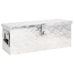 Caja de almacenaje de aluminio plateado 60x23,5x23 cm de vidaXL, Cajas de herramientas - Ref: Foro24-152248, Precio: 91,05 €,...