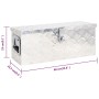 Caja de almacenaje de aluminio plateado 60x23,5x23 cm de vidaXL, Cajas de herramientas - Ref: Foro24-152248, Precio: 92,67 €,...
