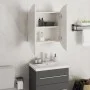 Armario de baño con espejo redondo y LED blanco 47x47x17,5 cm de vidaXL, Tocadores de baño - Ref: Foro24-345583, Precio: 111,...