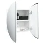 Armario de baño con espejo redondo y LED blanco 47x47x17,5 cm de vidaXL, Tocadores de baño - Ref: Foro24-345583, Precio: 111,...