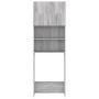 Armario de lavadora gris Sonoma 64x25,5x190 cm de vidaXL, Accesorios para lavadoras y secadoras - Ref: Foro24-815070, Precio:...