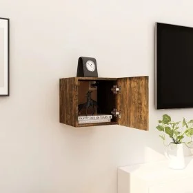 Mueble para TV de pared color roble ahumado 30,5x30x30 cm de vidaXL, Muebles TV - Ref: Foro24-815135, Precio: 20,95 €, Descue...