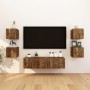 Mueble para TV de pared color roble ahumado 30,5x30x30 cm de vidaXL, Muebles TV - Ref: Foro24-815135, Precio: 21,21 €, Descue...
