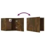 Mueble para TV de pared color roble ahumado 30,5x30x30 cm de vidaXL, Muebles TV - Ref: Foro24-815135, Precio: 20,95 €, Descue...