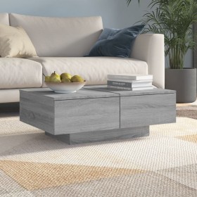 Mesa de centro madera contrachapada gris Sonoma 90x60x31 cm de vidaXL, Mesas de centro - Ref: Foro24-815196, Precio: 96,79 €,...