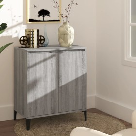 Aparador de madera contrachapada gris Sonoma 60x35x70 cm de vidaXL, Aparadores - Ref: Foro24-815160, Precio: 59,57 €, Descuen...