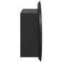 Armario de baño con espejo redondo y LED negro 47x47x17,5 cm de vidaXL, Tocadores de baño - Ref: Foro24-345584, Precio: 114,0...