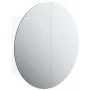 Armario de baño con espejo redondo y LED blanco 40x40x17,5 cm de vidaXL, Tocadores de baño - Ref: Foro24-345579, Precio: 113,...