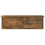 Armario de pared contrachapado roble ahumado 60x26x18,5 cm de vidaXL, Estantes y estanterías - Ref: Foro24-815078, Precio: 36...