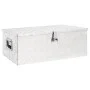 Aufbewahrungsbox aus silbernem Aluminium, 90 x 47 x 33,5 cm von vidaXL, Werkzeugkästen - Ref: Foro24-152254, Preis: 162,41 €,...