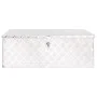 Aufbewahrungsbox aus silbernem Aluminium, 90 x 47 x 33,5 cm von vidaXL, Werkzeugkästen - Ref: Foro24-152254, Preis: 162,41 €,...