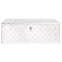 Caja de almacenaje de aluminio plateado 90x47x33,5 cm de vidaXL, Cajas de herramientas - Ref: Foro24-152254, Precio: 169,25 €...