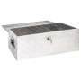 Caja de almacenaje de aluminio plateado 90x47x33,5 cm de vidaXL, Cajas de herramientas - Ref: Foro24-152254, Precio: 169,25 €...