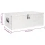 Aufbewahrungsbox aus silbernem Aluminium, 90 x 47 x 33,5 cm von vidaXL, Werkzeugkästen - Ref: Foro24-152254, Preis: 162,41 €,...