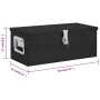 Caja de almacenaje de aluminio negro 70x31x27 cm de vidaXL, Cajas de herramientas - Ref: Foro24-152251, Precio: 127,26 €, Des...