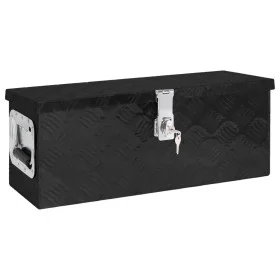 Black aluminum storage box 60x23.5x23 cm by vidaXL, Toolboxes - Ref: Foro24-152249, Price: 104,08 €, Discount: %