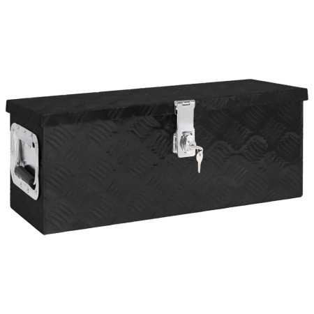 Caja de almacenaje de aluminio negro 60x23,5x23 cm de vidaXL, Cajas de herramientas - Ref: Foro24-152249, Precio: 106,04 €, D...