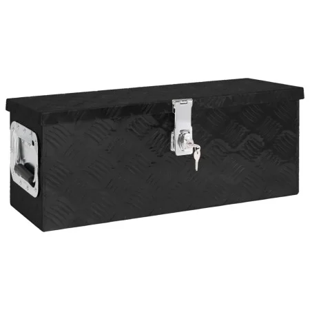 Caja de almacenaje de aluminio negro 60x23,5x23 cm de vidaXL, Cajas de herramientas - Ref: Foro24-152249, Precio: 104,08 €, D...
