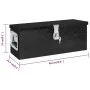 Caja de almacenaje de aluminio negro 60x23,5x23 cm de vidaXL, Cajas de herramientas - Ref: Foro24-152249, Precio: 104,08 €, D...