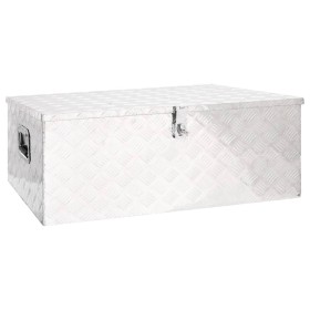 Caja de almacenaje de aluminio plateado 100x55x37 cm de vidaXL, Cajas de herramientas - Ref: Foro24-152256, Precio: 248,97 €,...