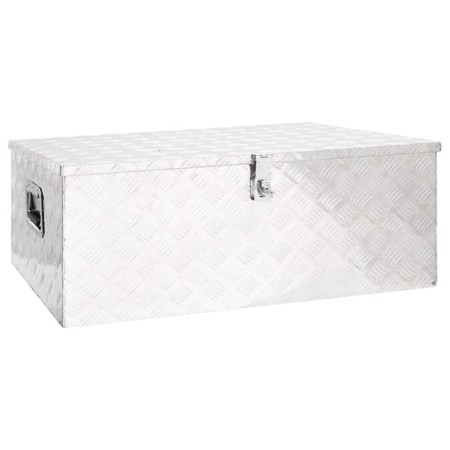 Caja de almacenaje de aluminio plateado 100x55x37 cm de vidaXL, Cajas de herramientas - Ref: Foro24-152256, Precio: 248,97 €,...