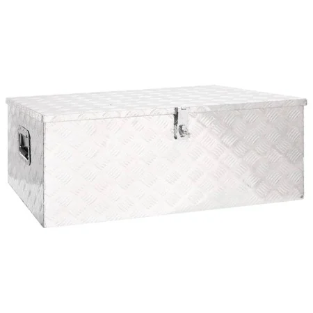 Silver aluminum storage box 100x55x37 cm by vidaXL, Toolboxes - Ref: Foro24-152256, Price: 245,58 €, Discount: %