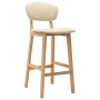 Taburetes de cocina 2 unidades tela color crema en Taburetes de cocina | Comprar online en Foru.es