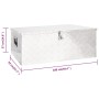 Caja de almacenaje de aluminio plateado 100x55x37 cm de vidaXL, Cajas de herramientas - Ref: Foro24-152256, Precio: 248,97 €,...