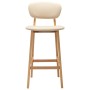 Taburetes de cocina 2 unidades tela color crema en Taburetes de cocina | Comprar online en Foru.es