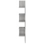 Estantería de esquina de pared gris Sonoma 20x20x127,5 cm de vidaXL, Estantes y estanterías - Ref: Foro24-815211, Precio: 36,...