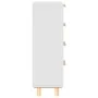 Aparador blanco madera pino maciza y ratán natural 40x30x90 cm de vidaXL, Aparadores - Ref: Foro24-345642, Precio: 153,94 €, ...