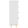 Aparador blanco madera pino maciza y ratán natural 40x30x90 cm de vidaXL, Aparadores - Ref: Foro24-345642, Precio: 156,86 €, ...