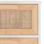 Aparador blanco madera pino maciza y ratán natural 40x30x90 cm de vidaXL, Aparadores - Ref: Foro24-345642, Precio: 153,94 €, ...