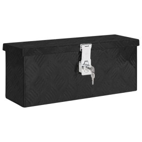 Caja de almacenaje de aluminio negro 50x15x20,5 cm de vidaXL, Cajas de herramientas - Ref: Foro24-152247, Precio: 67,83 €, De...