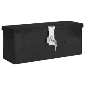 Caja de almacenaje de aluminio negro 50x15x20,5 cm de vidaXL, Cajas de herramientas - Ref: Foro24-152247, Precio: 65,22 €, De...