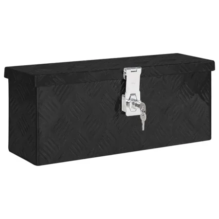 Caja de almacenaje de aluminio negro 50x15x20,5 cm de vidaXL, Cajas de herramientas - Ref: Foro24-152247, Precio: 65,22 €, De...